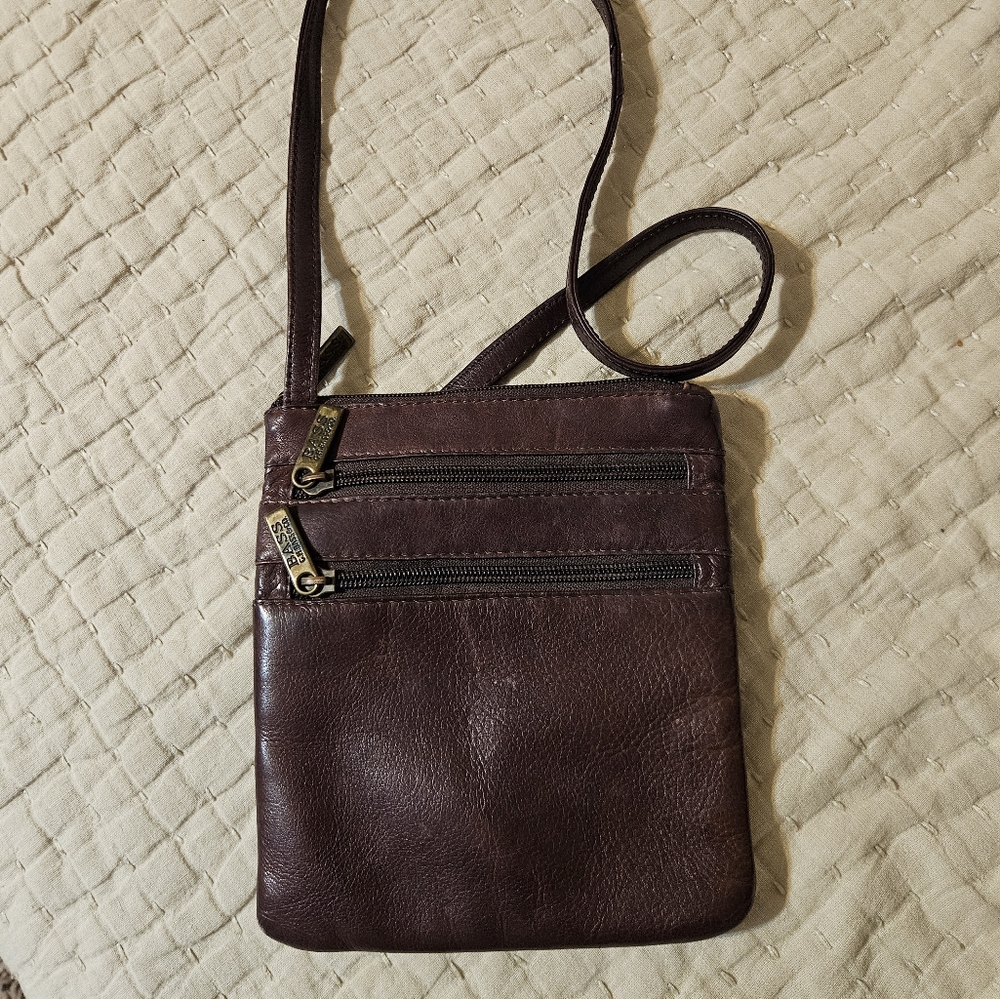 Bass leather crossbody
